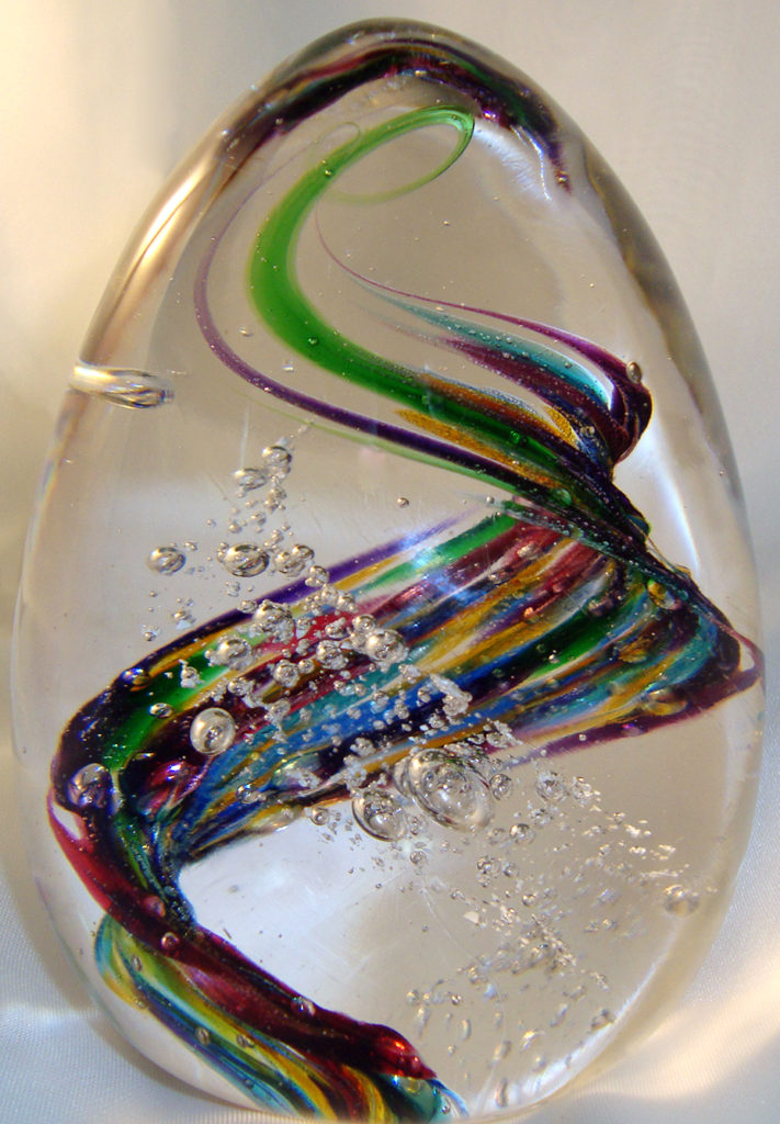 Blown Glass Cremation Art by Tiffany Koehn